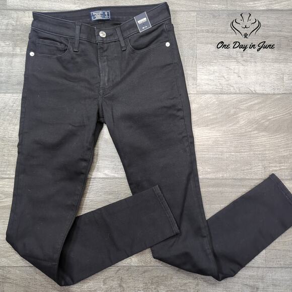 Abercrombie & Fitch Mid Rise Super Skinny Jeans Size 2 - Picture 1 of 6